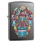 Zippo 2023 Zippo Multi-Colored Mushroom Skull , Black Ice, Color Image ZIP-49135 - alternate 1